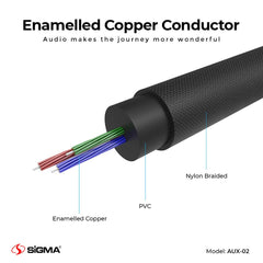 Sigma AUX Stereo Audio Cable AUX - 02 - Sigma Lifestylesigmalife.stylesimple