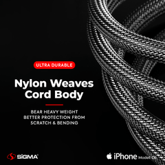 Braided cable C6 - Lightning Box - Sigma Lifestylesigmalife.stylesimple