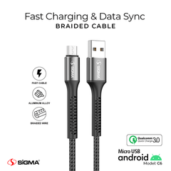 Braided cable C6 - Micro Box - Sigma Lifestylesigmalife.stylesimple