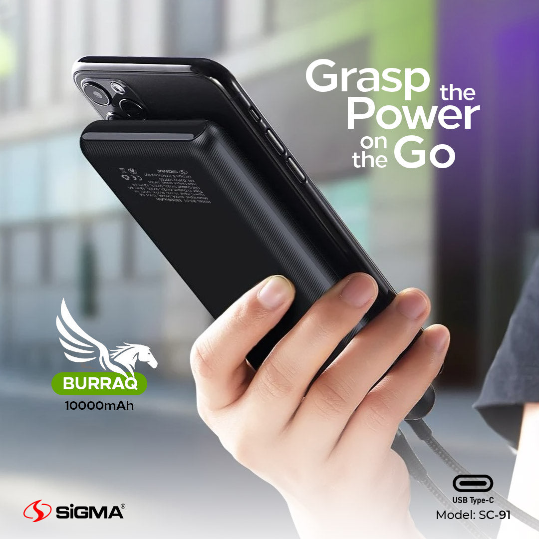 Burraq Fast Power Bank 18W-PD 3.0