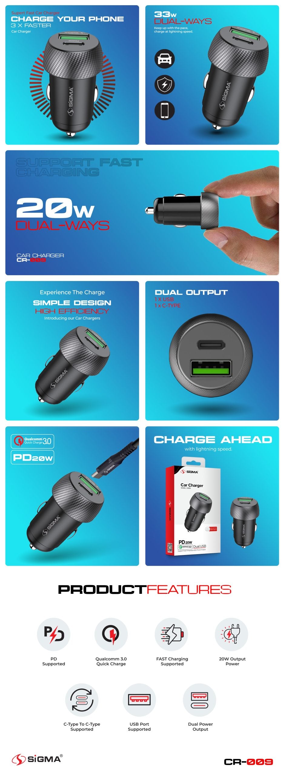 Sigma Car Charger CR009