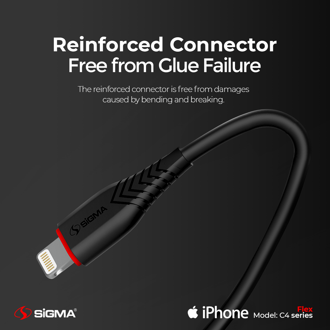- C2.4A Flex Cable - Lightning (iPhone) C4 - Sigma Lifestylesigmalife.stylevariable