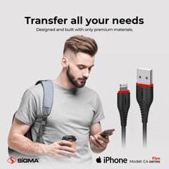 - C2.4A Flex Cable - Lightning (iPhone) C4 - Sigma Lifestylesigmalife.stylevariable