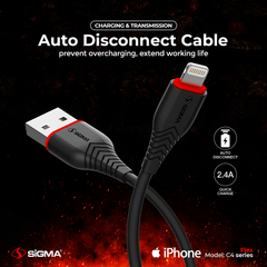 - C2.4A Flex Cable - Lightning (iPhone) C4 - Sigma Lifestylesigmalife.stylevariable