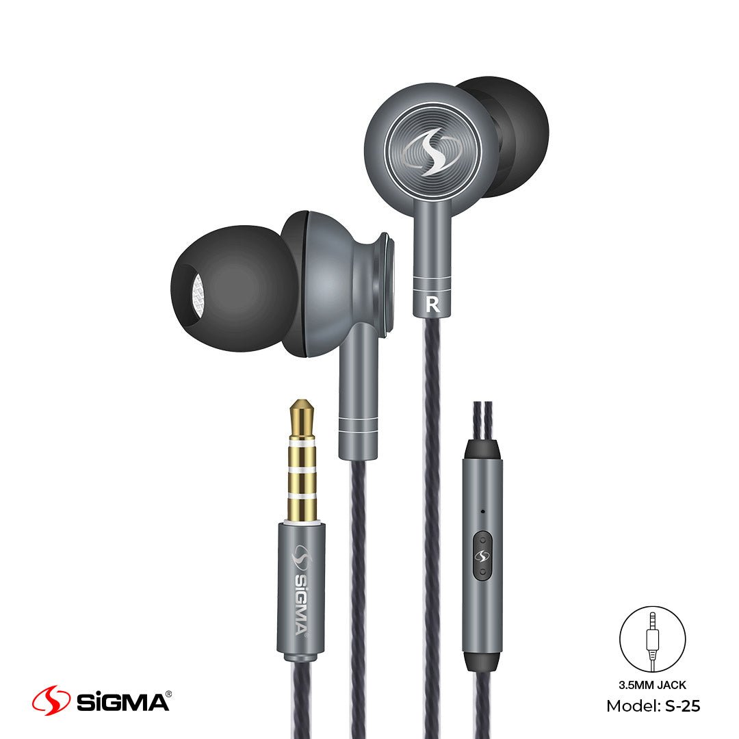 Groove S-25 Earphones Grey