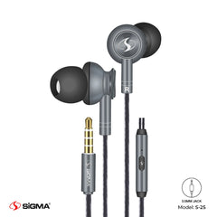 Groove S-25 Earphones Grey