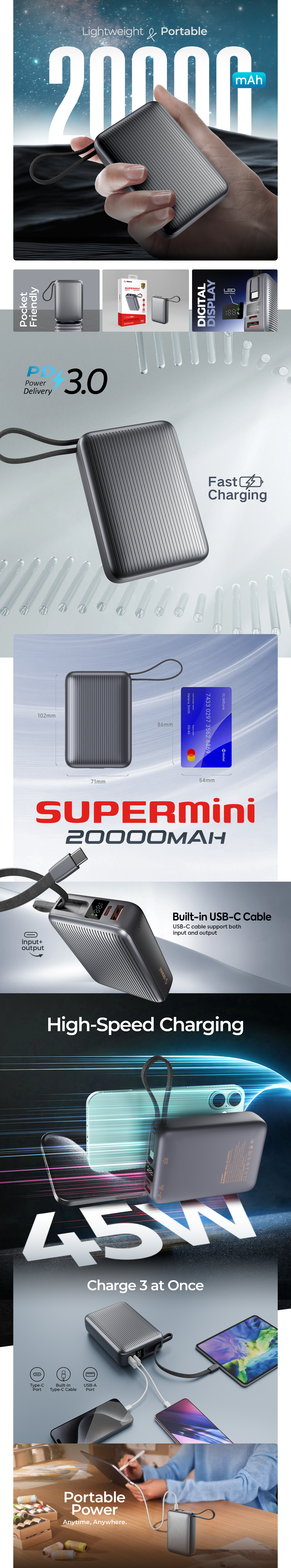 Sigma M5 20000mAh 45W PD Power Bank