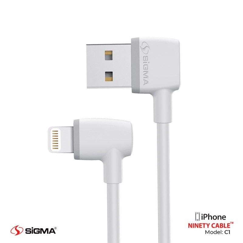Auto Disconnect 90 Degree 2.4A Ninety Cable - C1 - Lightning - Sigma Lifestylesigmalife.stylevariable