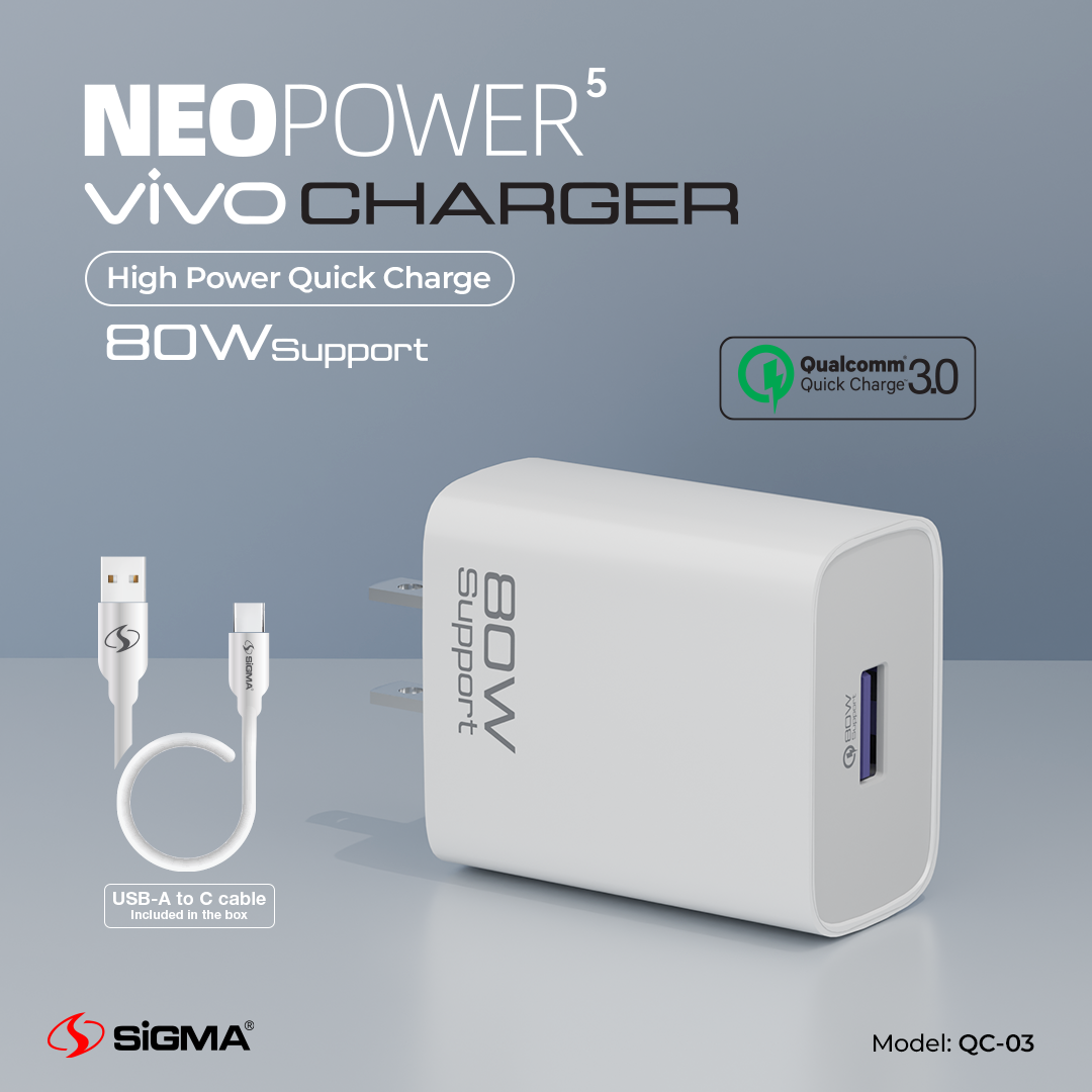 SIGMA NEO POWER 80W QC CHARGER QC-3