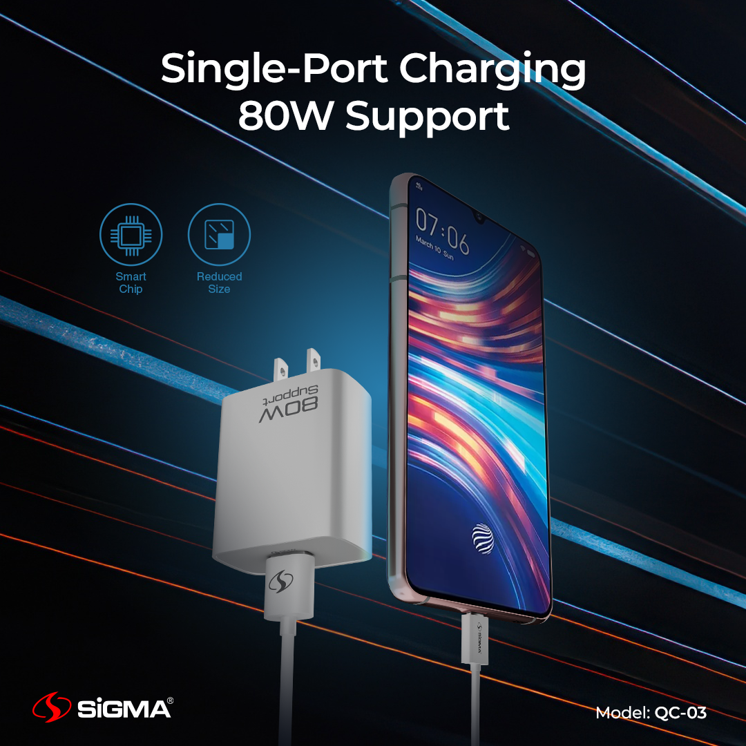 SIGMA NEO POWER 80W QC CHARGER QC-3