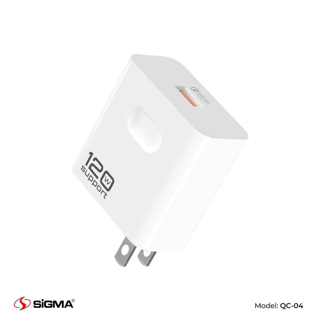 Sigma Neo Power 120W QC Charger | QC 4.0 Fast Charging Adapter