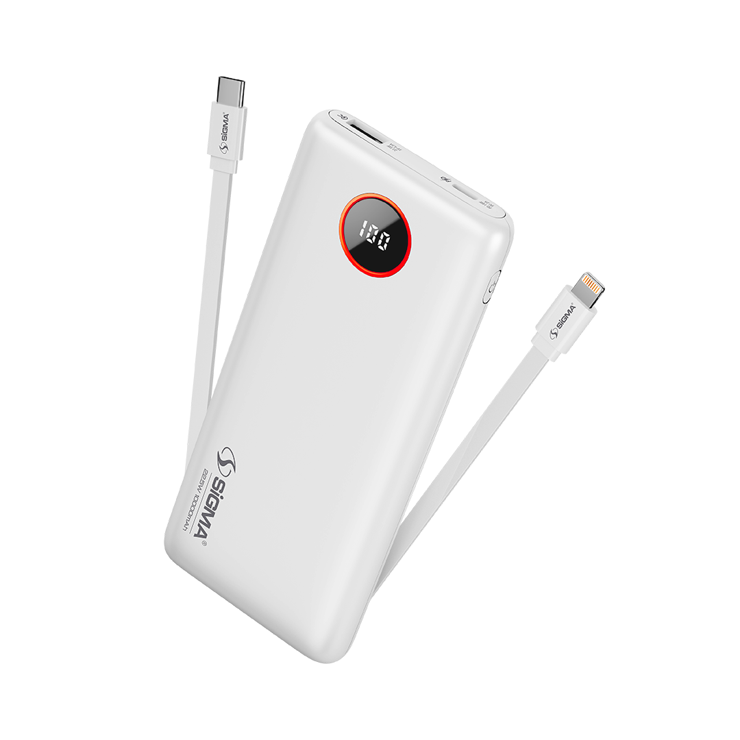SiGMA ABDALI-1 (2in1) Power Bank 10000mAh 22.5W Fast Charging