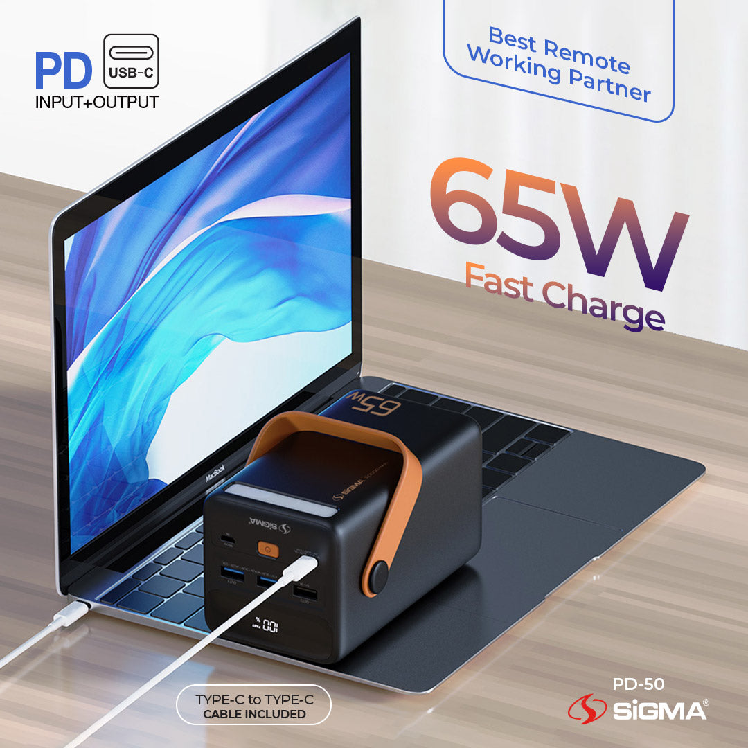 Sigma 65W Power Bank 50000mAh PD-50