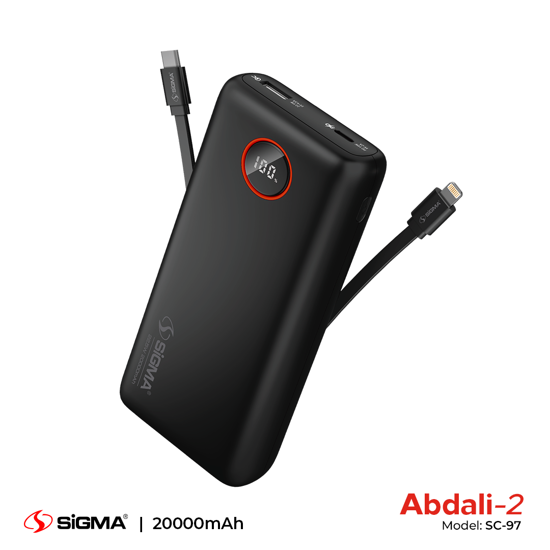 Sigma Abdali-2 (2in1) Power Bank 20000 Mah SC-97