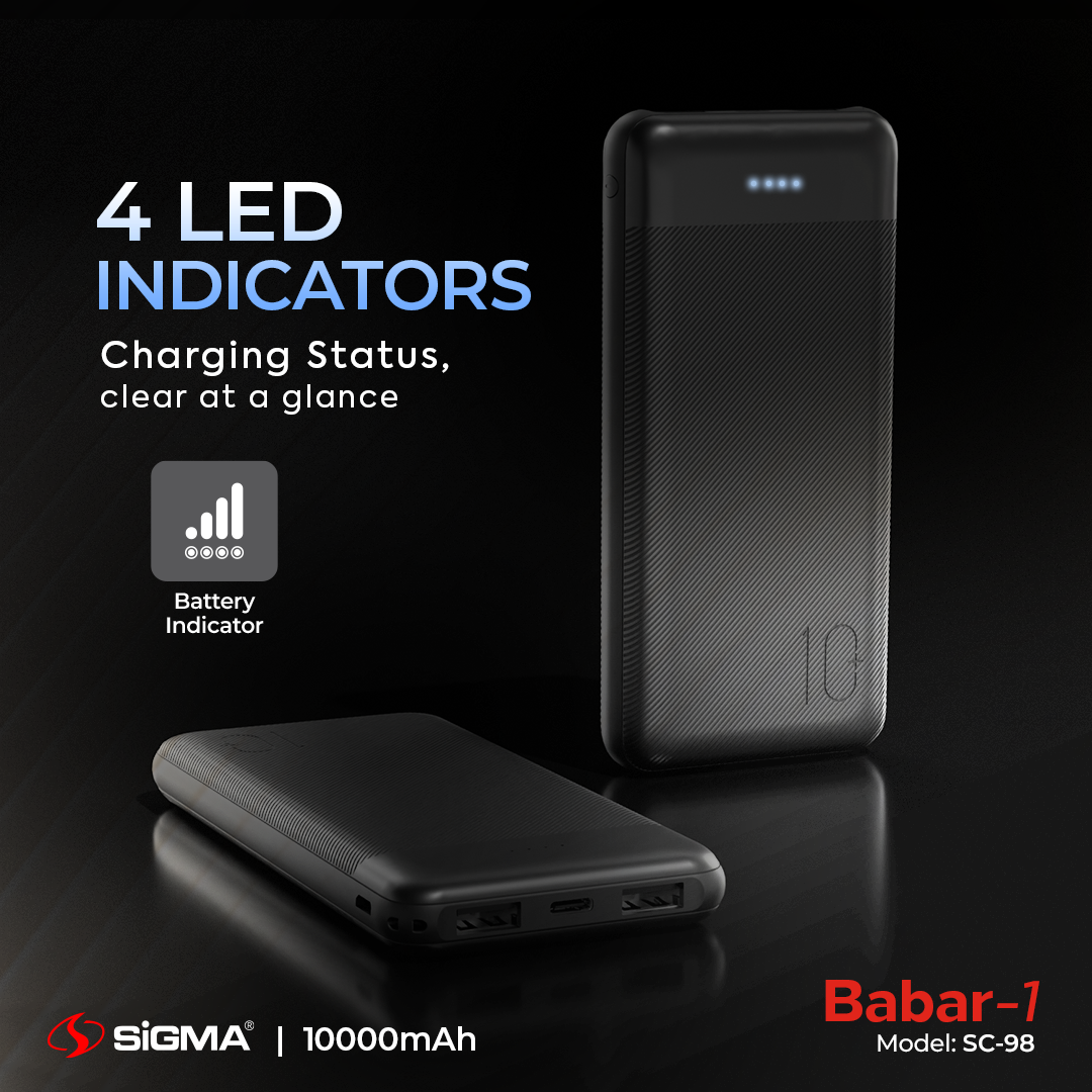 Sigma Babar-1 Best Power Bank in Pakistan