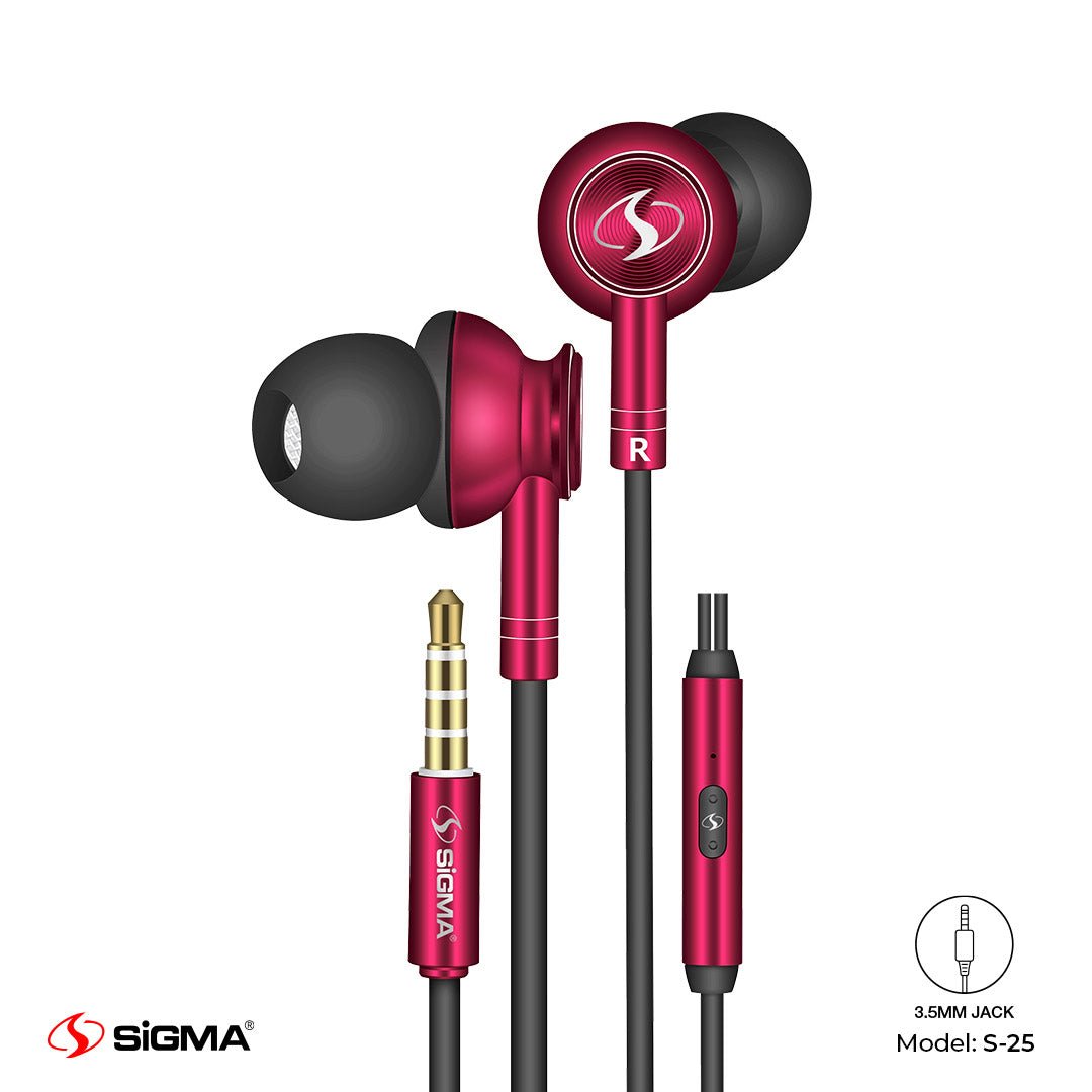 Sigma Groove Earphones High Quality S-25