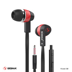 Sigma High Quality Stereo Earphones S9 Black