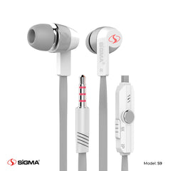 Sigma High Quality Stereo Earphones S9 Gray