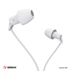 Sigma Super Sleep White Earphones S01