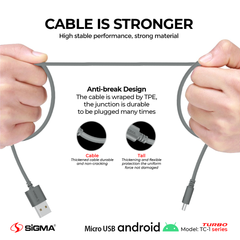 Turbo Micro Cable 2.4A Auto Disconnect - TC-1