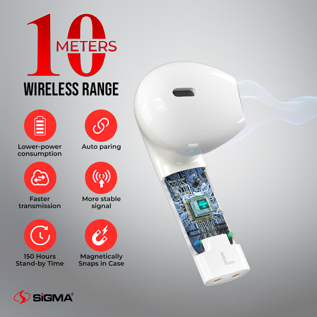 SiGMA wireless Earbuds Wave T6 TWS