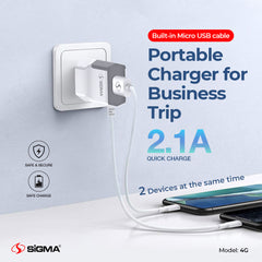 Sigma Travel Charger 4G - Micro