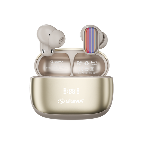Sigma A-1 Wireless Earbuds with ANC+ENC, Transparency, Gaming & Music Modes – Best Noise Cancelling Earbuds in Pakistan
