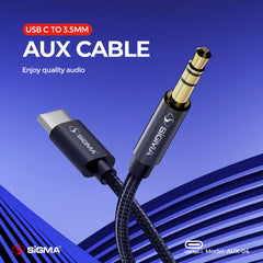 USB Type C to 3.5mm Audio Cable AUX-04
