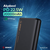 Sigma Ababeel Power Bank 20000mAh SC - 93 - Sigma Lifestylesigmalife.style