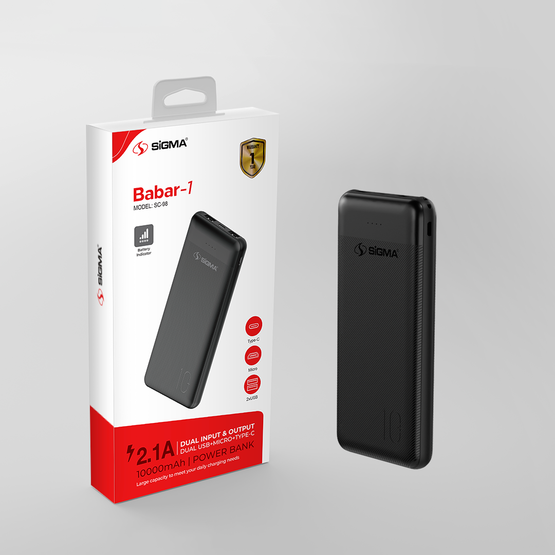 SIGMA BABAR-1 POWER BANK 10000 MAH SC-98