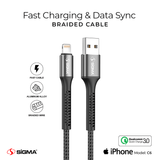 Braided cable C6 - Lightning Box - Sigma Lifestylesigmalife.stylesimple