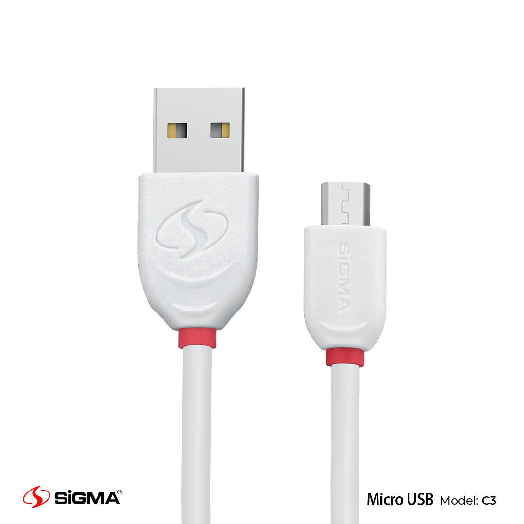 MICRO HIGH SPEED CABLE 2.4A C - 3 - Sigma LifestyleSigma Lifestyle