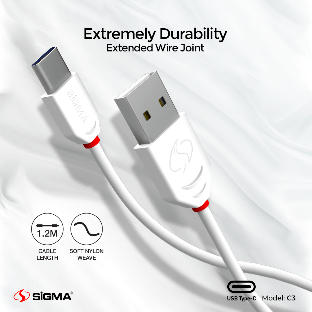 HIGH SPEED C3 CABLE 2.4A (Type - C) - Sigma LifestyleSigma Lifestyle