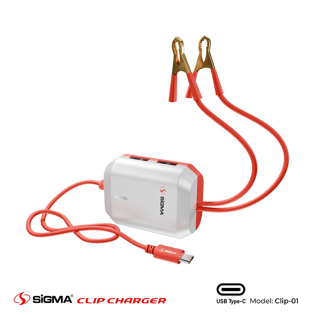 Sigma Clip Charger with 2DC Clamps Clip-1 (TYPE-C)