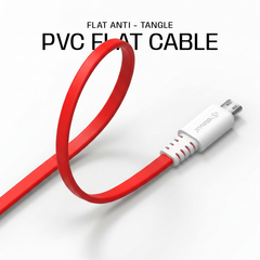 Sigma Micro Flat Cable F1 – 2.4A Fast Charging USB to Micro USB Cable for Android