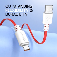 Sigma Type-C Flat Cable F1 – 3A Fast Charging USB to Type-C Cable for Android