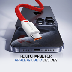 Sigma Type-C Flat Cable F2 – 3A Fast Charging Braided USB to Type-C Cable