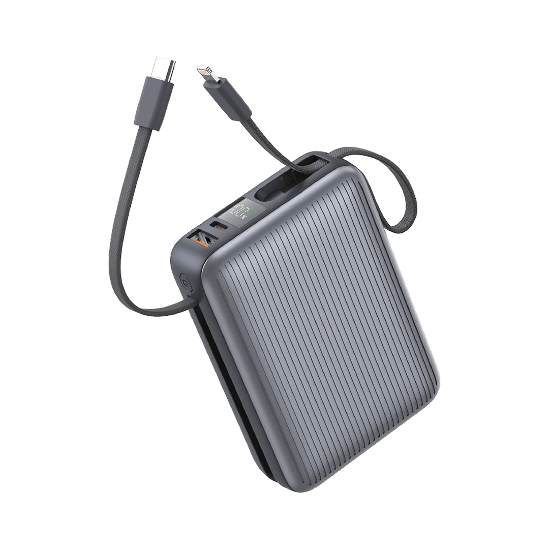 Sigma M4, 20000mAh power bank with built-in lightning cable
