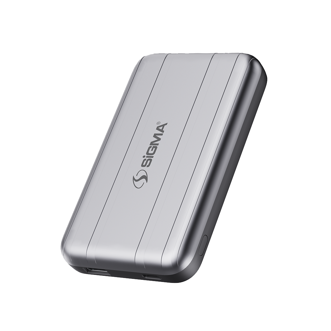 Sigma Wireless Power Bank 10000mAh SW-16 MagSafe | Magnetic Charging for iPhone and android