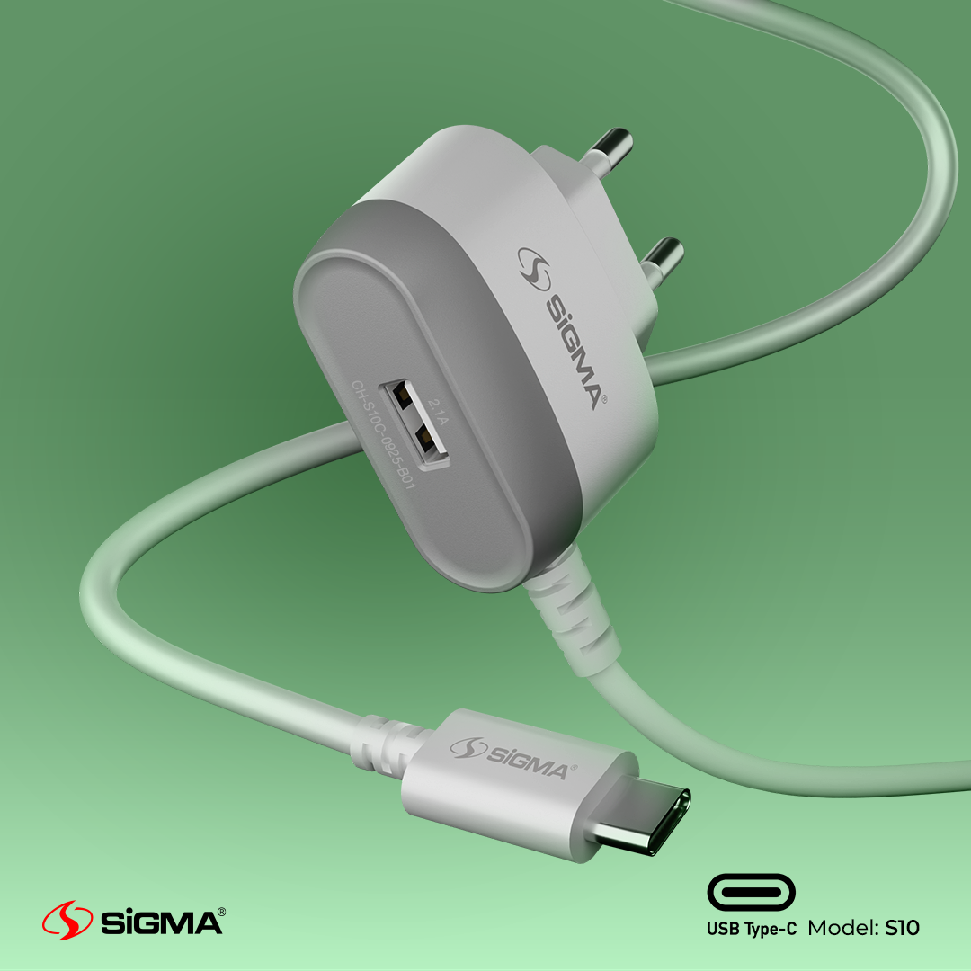 Sigma S10 Built-in Type-C Cable Charger 10W