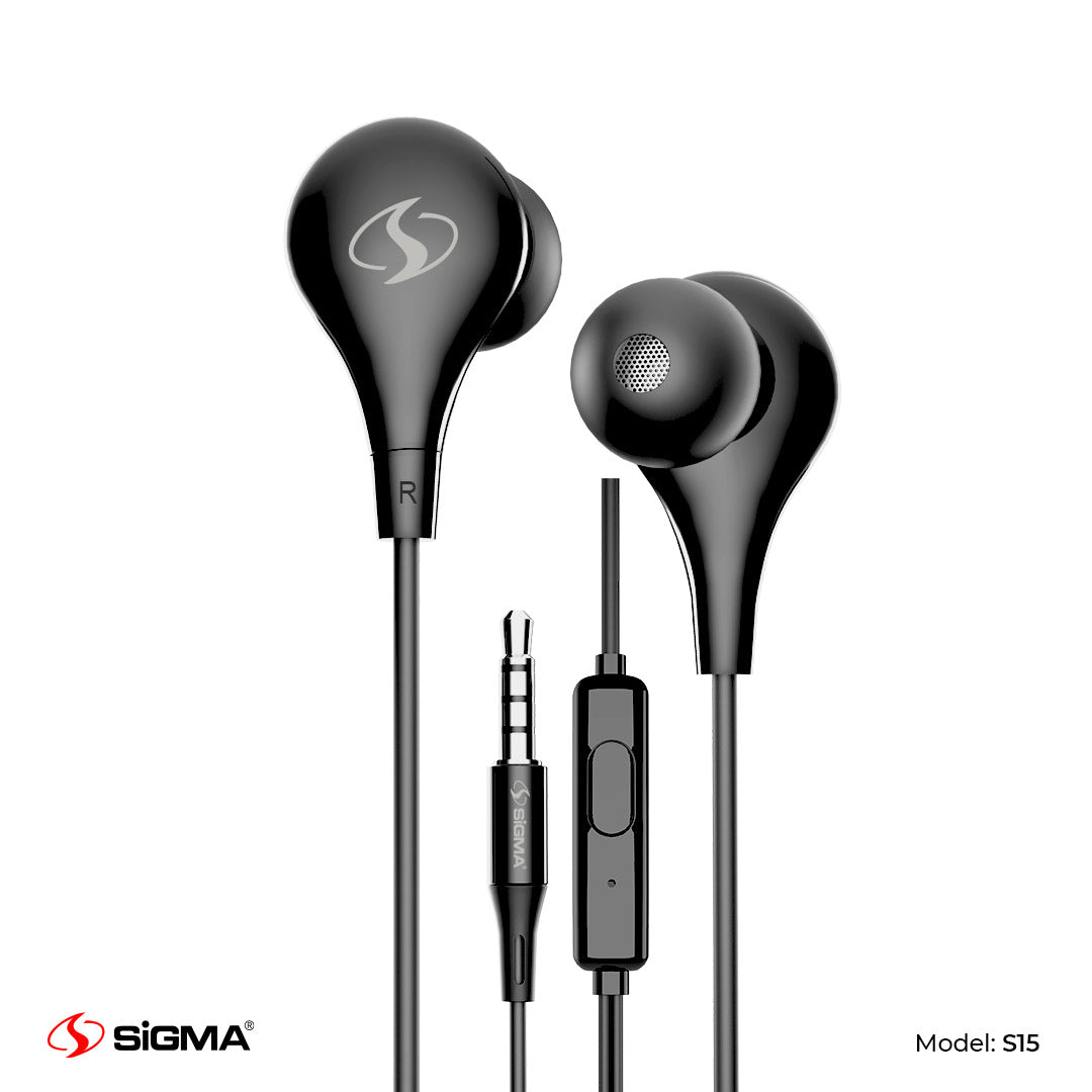 Sigma Hi-Definition Stereo Earphones S15