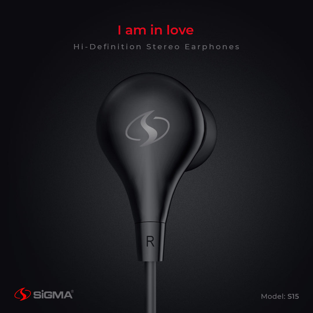 Sigma Hi-Definition Stereo Earphones S15