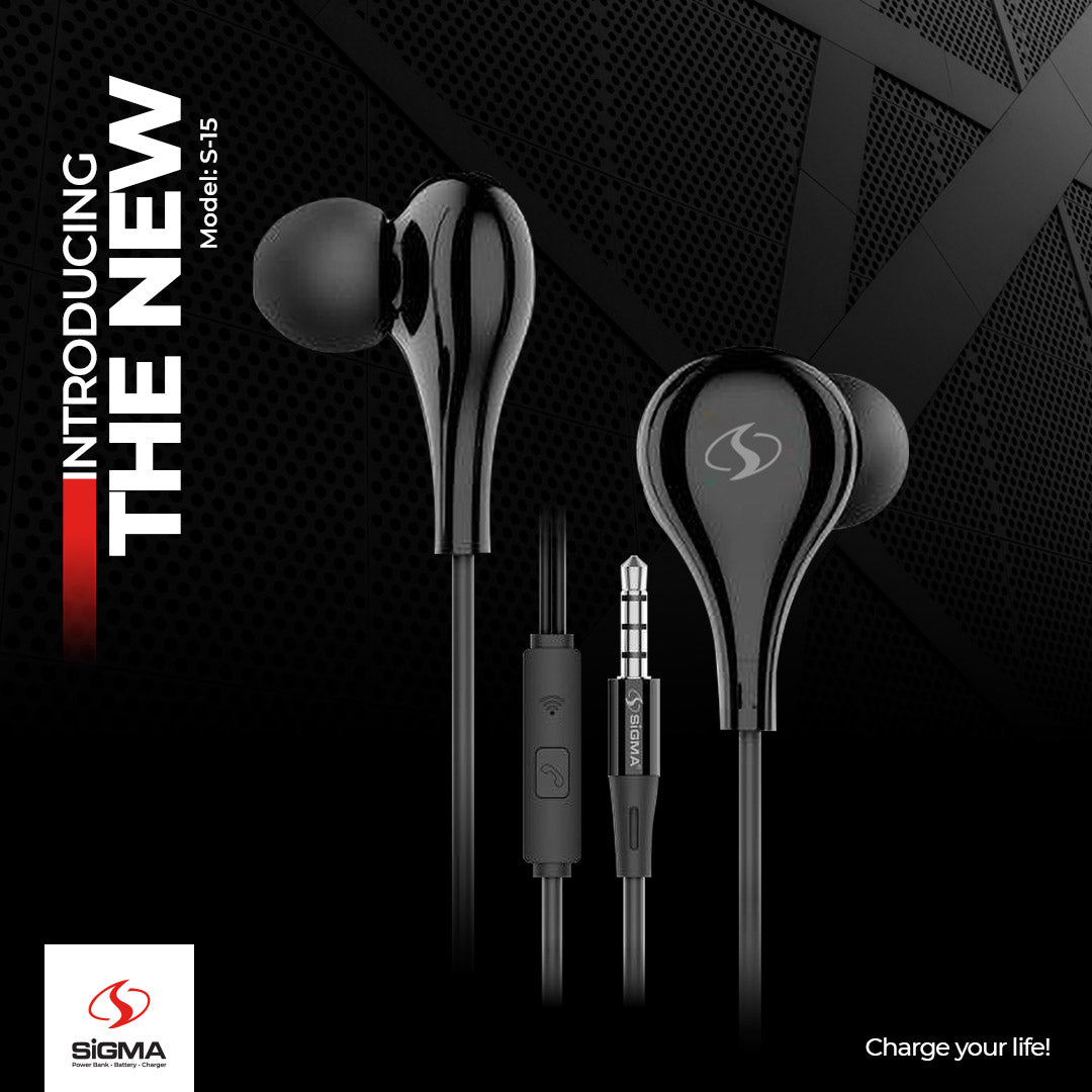 Sigma Hi-Definition Stereo Earphones S15