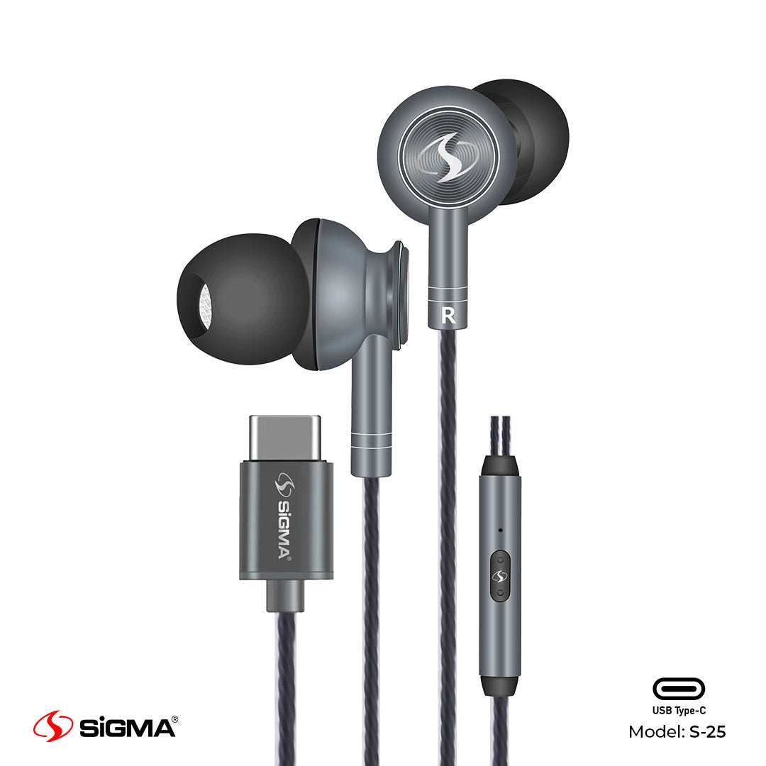 Groove Earphones High Quality S - 25 Type - C - Sigma Lifestylesigmalife.stylevariable