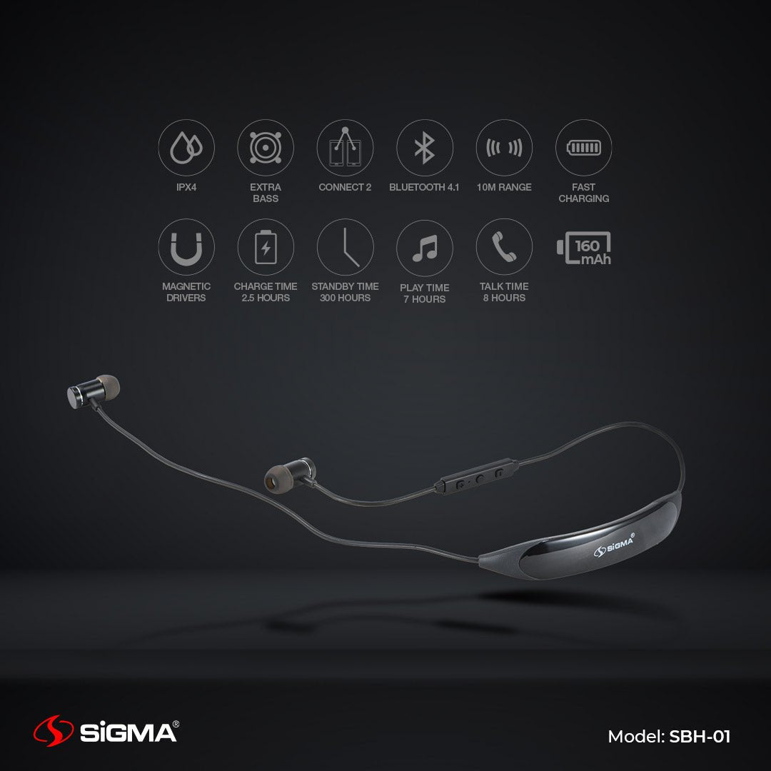 Elite Class Sport Headset SBH - 1 - Sigma Lifestylesigmalife.stylevariable