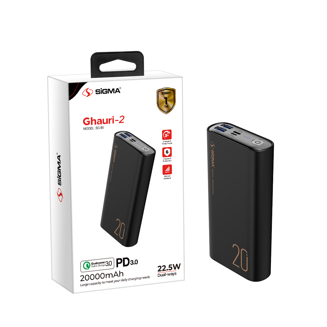 SIGMA SC-95 POWER BANK (20,000mAh) Ghauri-2