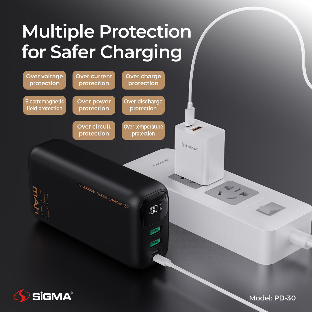 Sigma Shaheen Power Bank 30000mAh PD-30