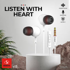 Sigma Stereo Handsfree S13 Price in Pakistan