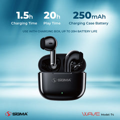 Sigma TWS Wireless Earbuds Wave T4