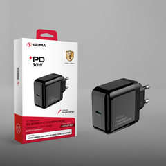 Sigma Turbo-2 PD Fast Charger 30W – Type-C Wall Charger